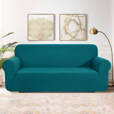 Ebern Designs 2 Seater Stretch Separate Box Cushion Loveseat